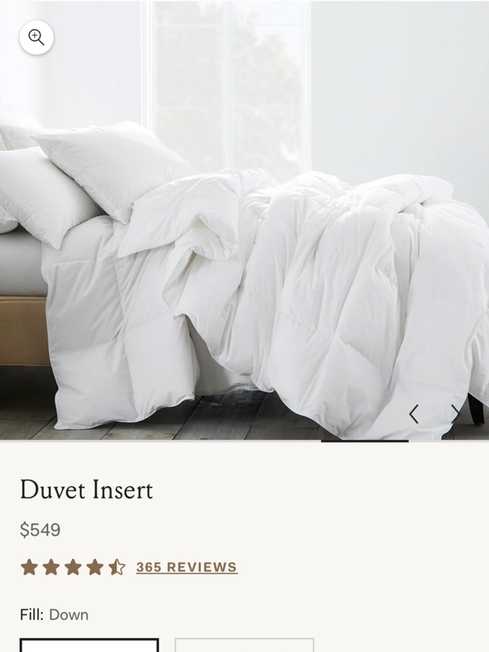 Down Duvet Insert - King/Cal. King / Midweight - Picture 3 of 7